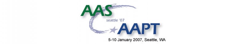 The 209th Meeting of the American Astronomical Society and the 2007 Winter Meeting of the American Association of Physics Teachers was held jointly at Washington State Convention and Trade Center, 5-10 January 2007, Seattle, Washington.
